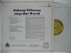 画像2: JOHNNY TILLOTSON / Sings Our World