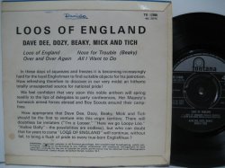 画像2: DAVE DEE, DOZY, BEAKY, MICK AND TICH / Loos Of England ( EP )