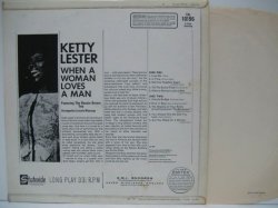 画像2: KETTY LESTER / When A Woman Loves A Man