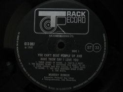 画像3: MURRAY ROMAN / You Can't Beat People Up And Have Them Say I Love You