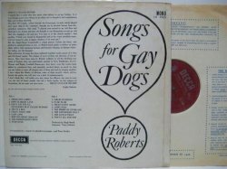画像2: PADDY ROBERTS / Songs For Gay Dogs
