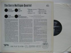画像2: GERRY MULLIGAN QUARTET / The Gerry Mulligan Quartet