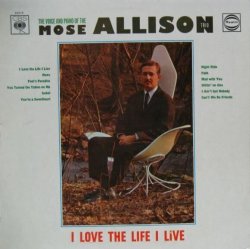 画像1: MOSE ALLISON / I Love The Life I Live