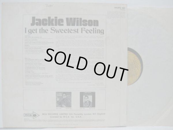 画像2: JACKIE WILSON / I Get The Sweetest Feeling