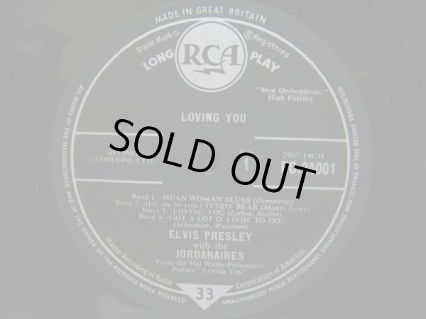 画像3: ELVIS PRESLEY / Loving You ( 10inch )