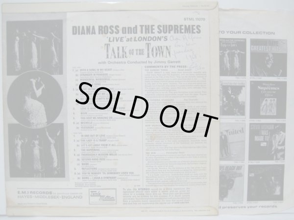 画像2: DIANA ROSS & THE SUPREMES / 'Live' At London's Talk Of The Town 