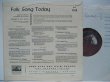 画像2: V.A. ( SHIRLEY COLLINS etc... ) / Folk Song Today ( 10inch )