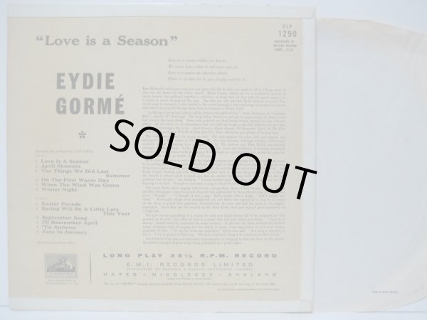 画像2: EYDIE GORME / Love Is A Season