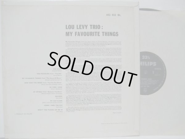 画像2: LOU LEVY TRIO / My Favourite Things