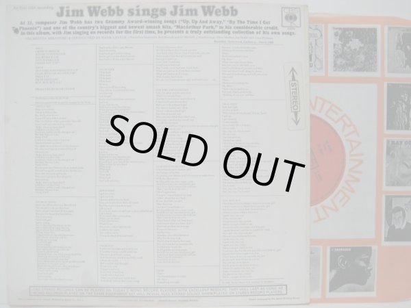 画像2: JIM WEBB / Sings Jim Webb