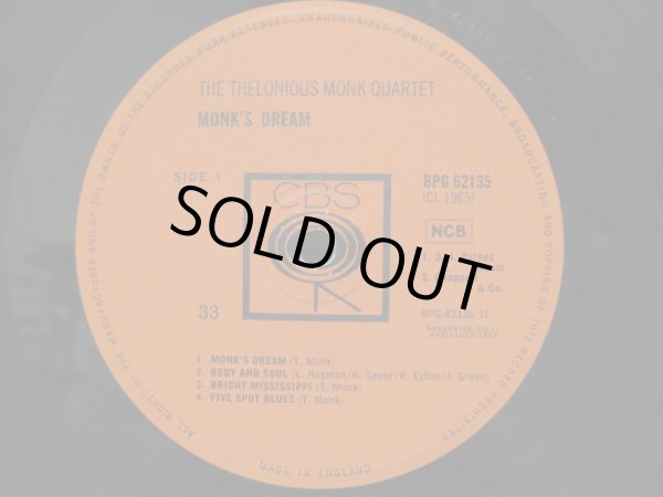 画像3: THELONIOUS MONK QUARTET / Monk's Dream