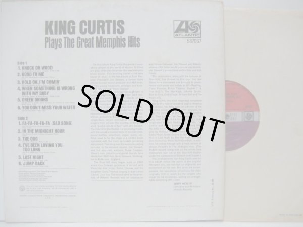 画像2: KING CURTIS / Plays The Great Memphis Hits