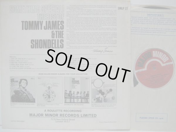 画像2: TOMMY JAMES & THE SHONDELLS / Something Special ! The Best Of Tommy James & The Shondells