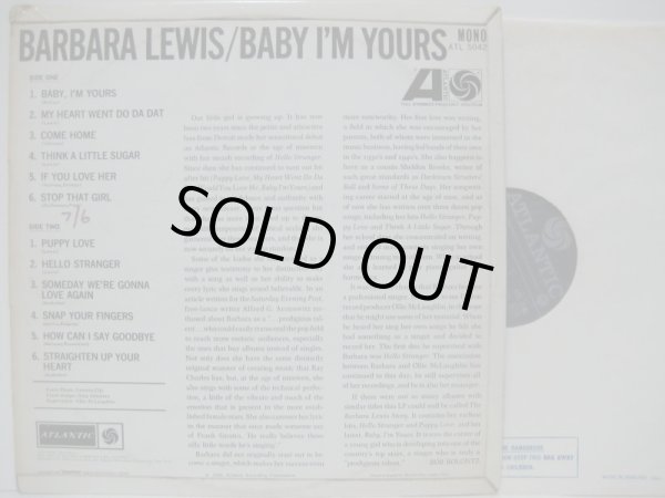 画像2: BARBARA LEWIS / Baby I'm Yours