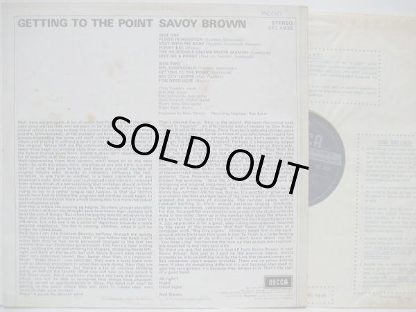 英国LP☆SAVOY BROWN Getting To The Point（UK DECCA SKL 4935