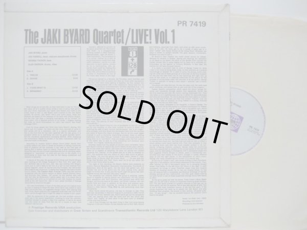 JAKI BYARD QUARTET / Live! Vol.1 - 大塚レコード