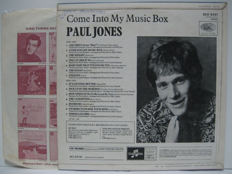 画像2: PAUL JONES / Come Into My Music Box