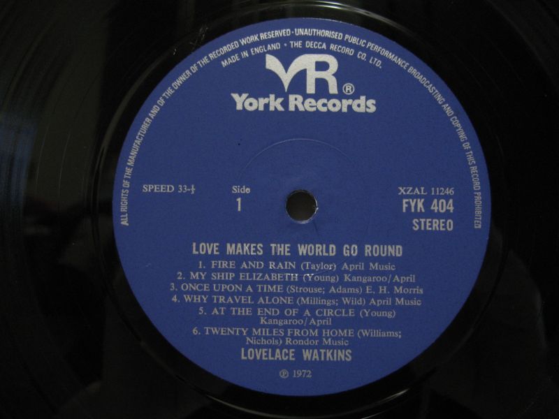 画像3: LOVELACE WATKINS / Love Makes The World Go Round