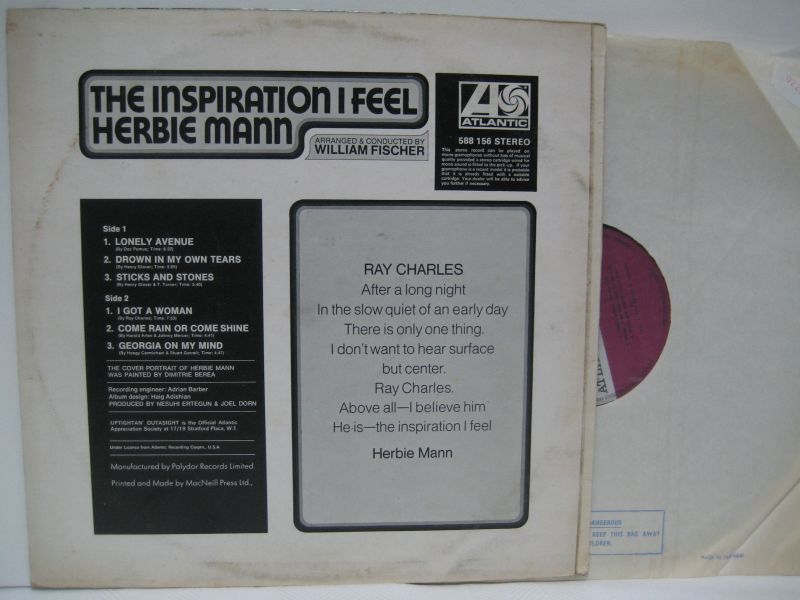 画像2: HERBIE MANN / The Inspiration I Feel