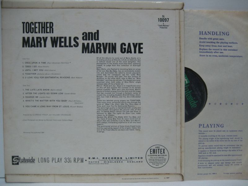 画像2: MARY WELLS & MARVIN GAYE / Together