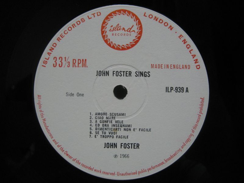 画像3: JOHN FOSTER / Sings