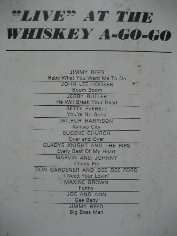 画像: V.A. / “Live” At The Whiskey A - Go- Go