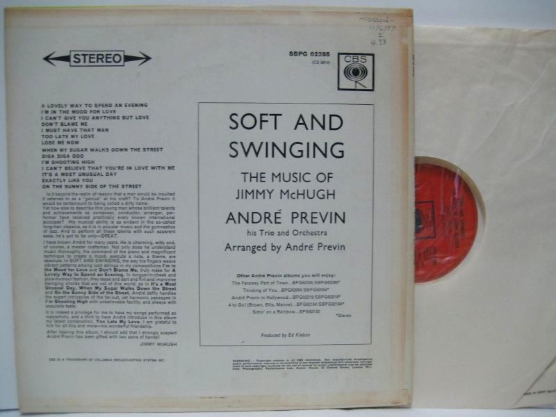 画像2: ANDRE PREVIN / Soft And Swinging