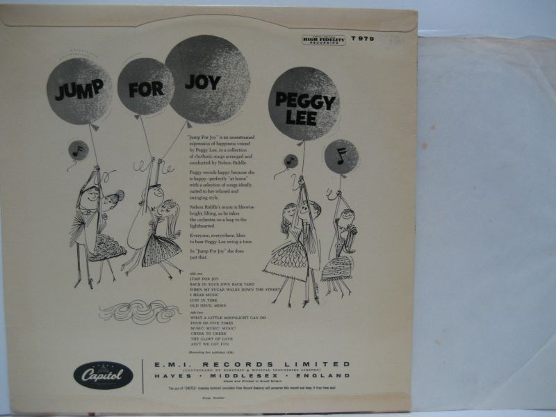 画像2: PEGGY LEE / Jump For Joy