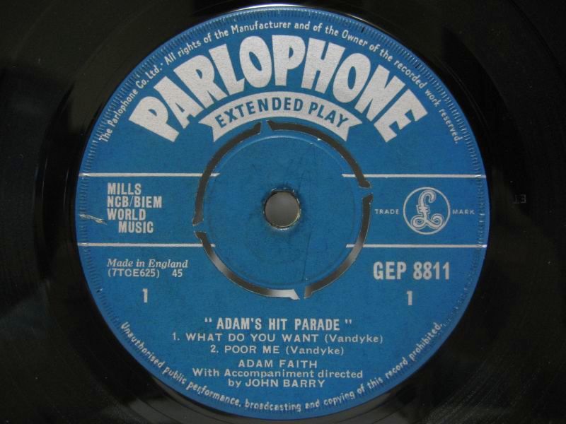 画像3: ADAM FAITH / Adam's Hit Parade ( EP )