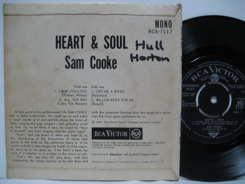 画像2: SAM COOKE / Heart & Soul ( EP )