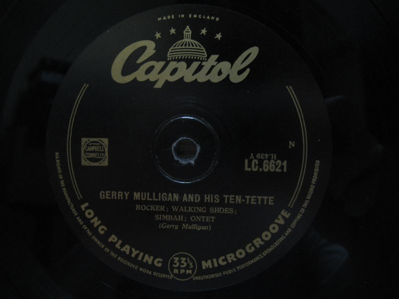画像3: GERRY MULLIGAN / Gerry Mulligan & His Ten-Tette ( 10inch )