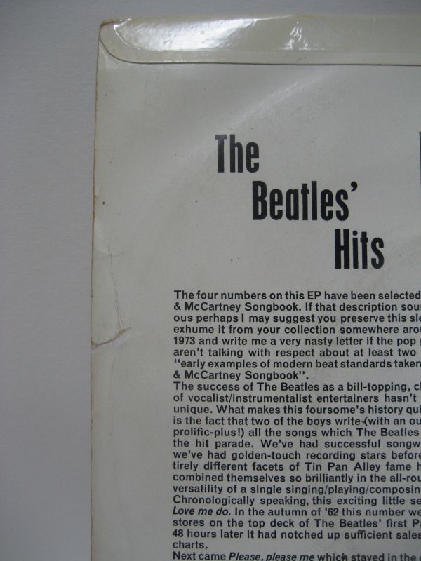 画像: BEATLES / The Beatles' Hits ( EP )