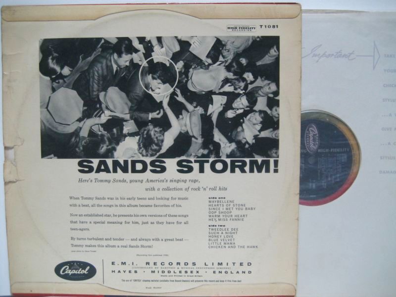 画像2: TOMMY SANDS / Sands Storm !