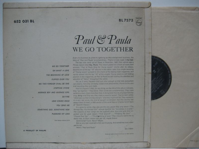 画像2: PAUL & PAULA / We Go Together