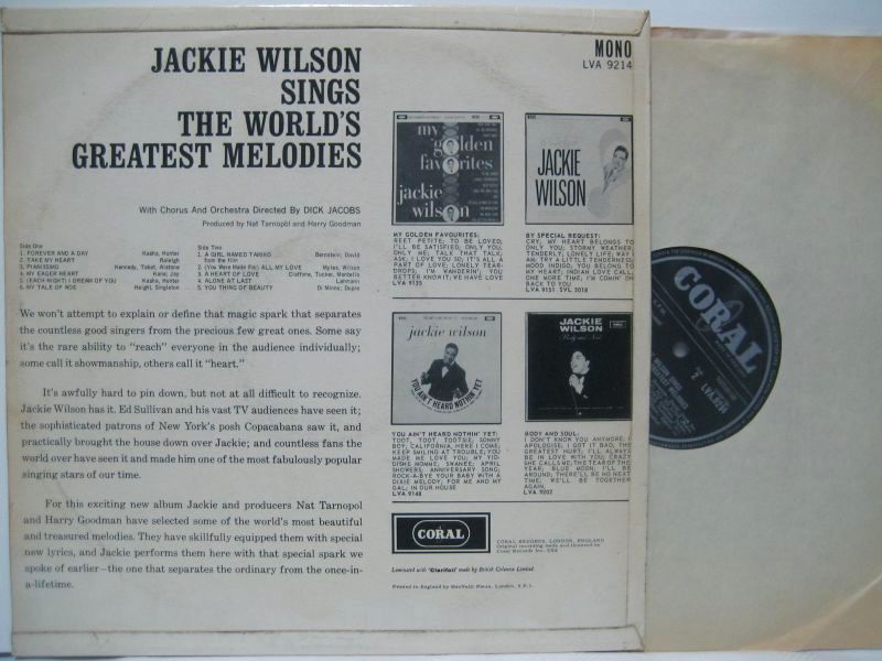 画像2: JACKIE WILSON / The World's Greatest Melodies