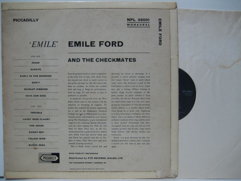 画像2: EMILE FORD & THE CHECKMATES / Emile