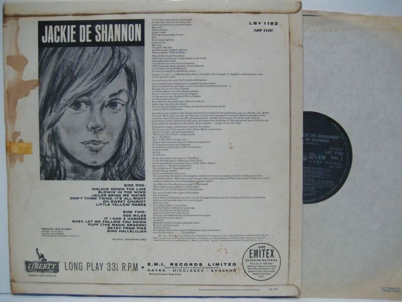 画像2: JACKIE DE SHANNON / Jackie De Shannon (VG)