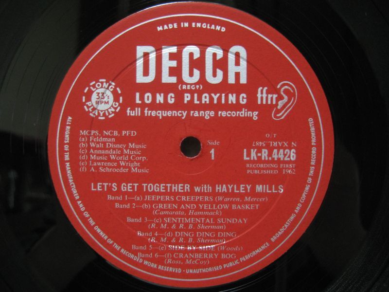 画像3: HAYLEY MILLS / Let's Get Together With Hayley Mills
