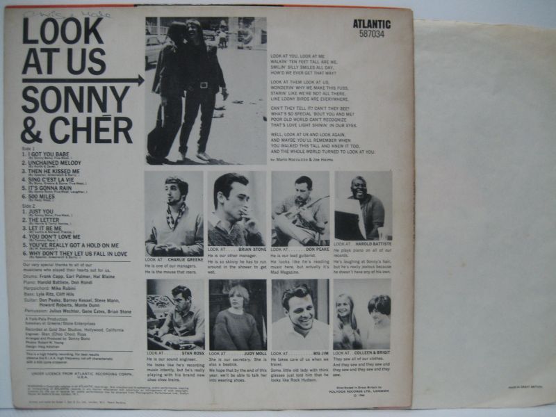 画像2: SONNY & CHER / Look At Us