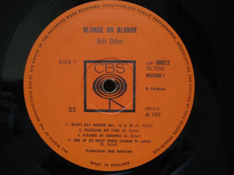 画像: BOB DYLAN / Blonde On Blonde