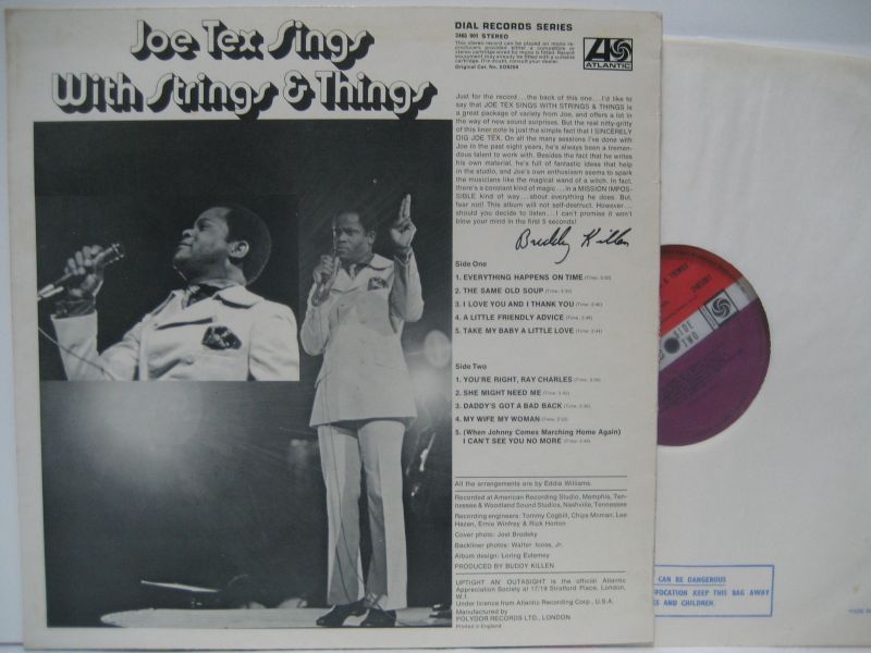 画像2: JOE TEX / Sings With Strings & Things