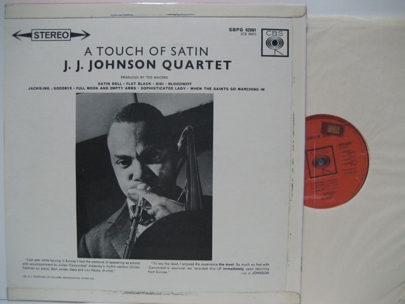 画像2: J.J. JOHNSON QUARTET / A Touch Of Satin