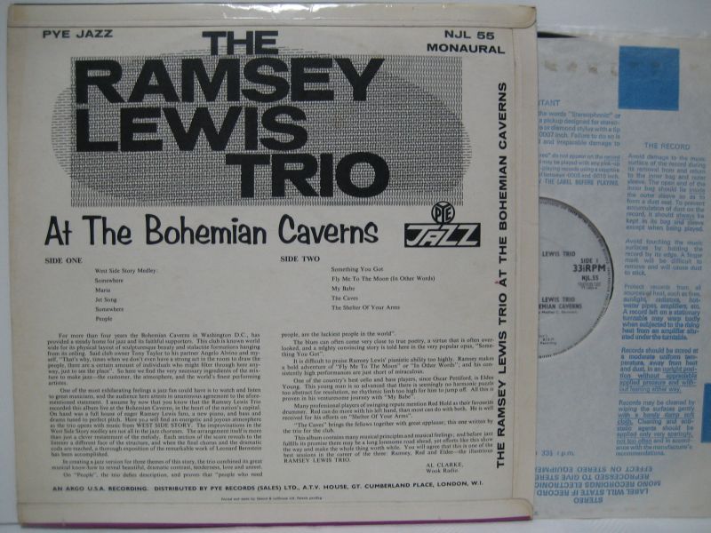 画像2: RAMSEY LEWIS TRIO / At The Bohemian Caverns