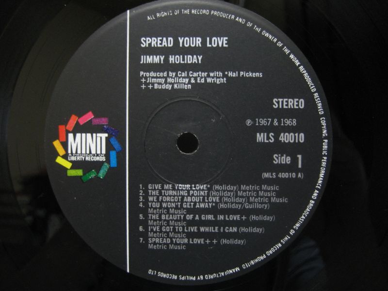 画像3: JIMMY HOLIDAY / Spread Your Love