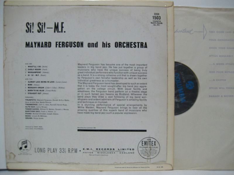 画像2: MAYNARD FERGUSON / Si ! Si ! - M.F.