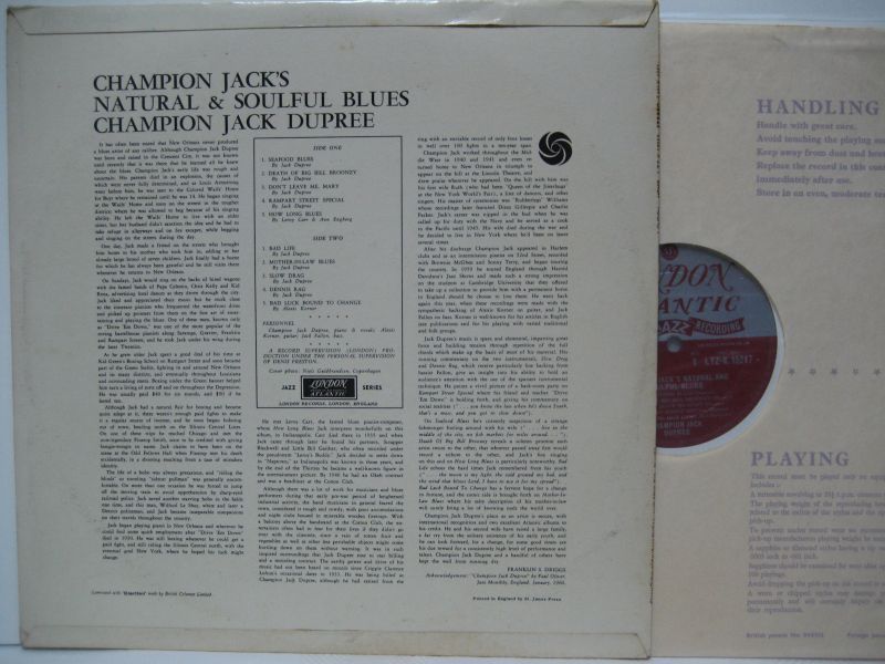 画像2: CHAMPION JACK DUPREE / Natural & Soulful Blues