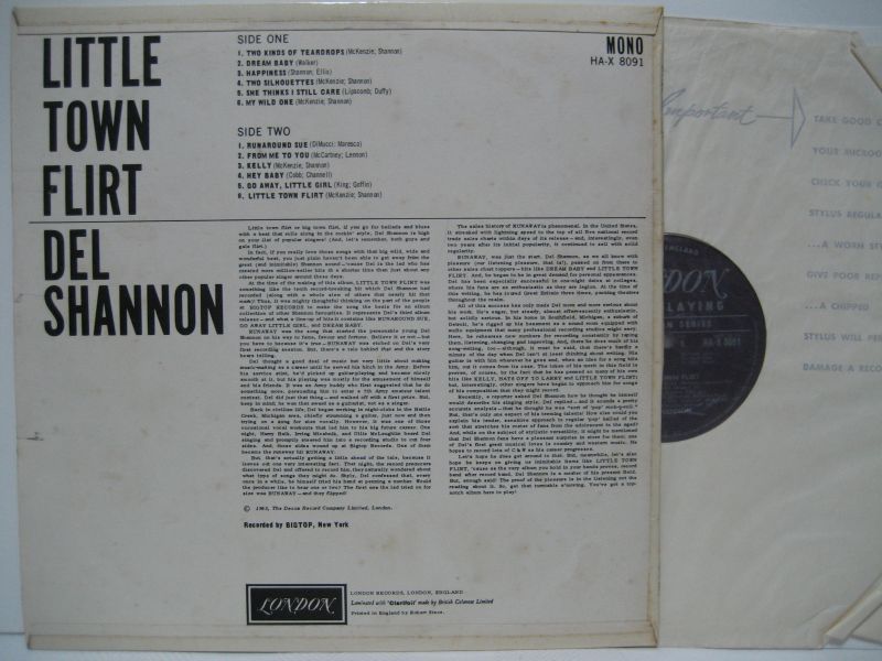 画像2: DEL SHANNON / Little Town Flirt