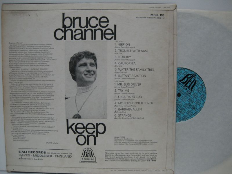 画像2: BRUCE CHANNEL / Keep On