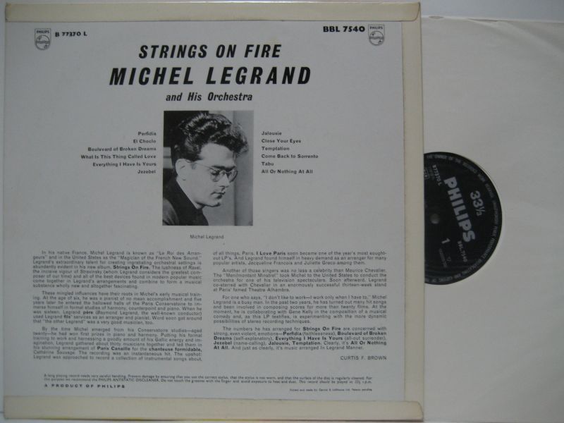 画像2: MICHEL LEGRAND / Strings On Fire