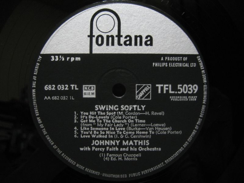画像3: JOHNNY MATHIS / Swing Softly